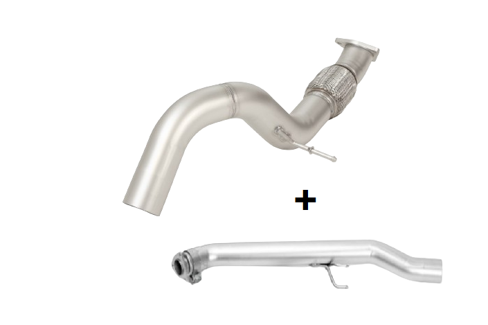 Downpipe RACING non risonante in acciaoio stainless steel Remus 257123 1200