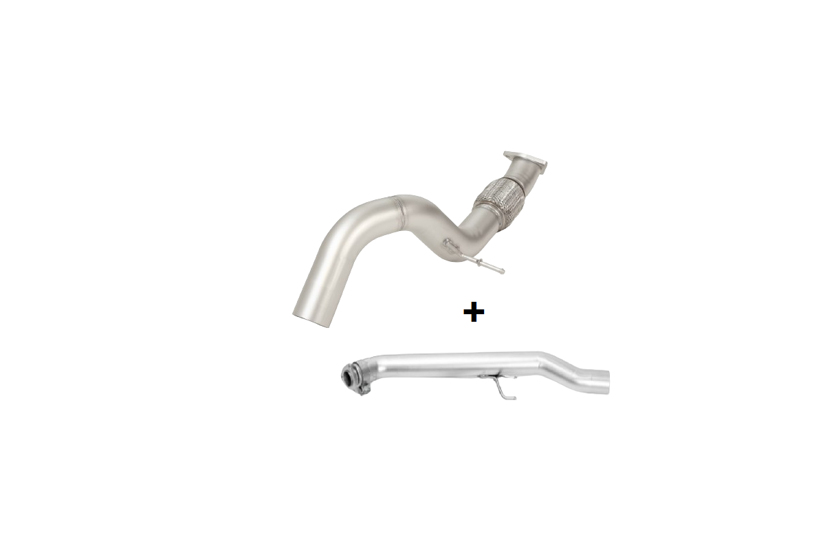 Downpipe RACING non risonante in acciaoio stainless steel Remus 257123 1200