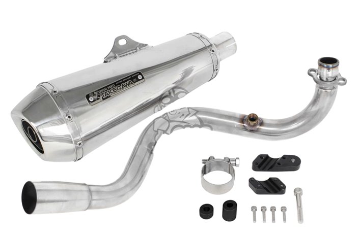 Sistema di Scarico Completo Takegawa 04-02-0308 per Kawasaki Z125 PRO 2BJ-BR125H BR125H-A02621-