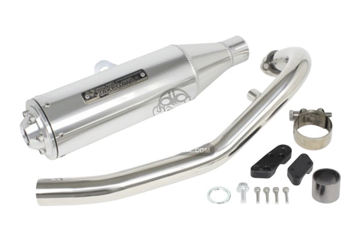 Sistema di Scarico Completo Takegawa 04-02-0243 per Kawasaki Z125 PRO 2BJ-BR125H