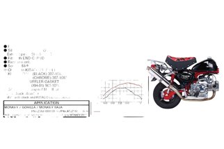 Scarico Terminale Kitaco 540-1123110 per Honda Z50J MONKEY 1991-1993