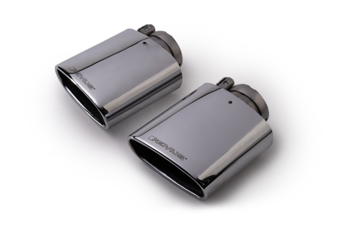 set di tubi di scarico L/R cromati 142x72 mm Remus 0026 14SSR