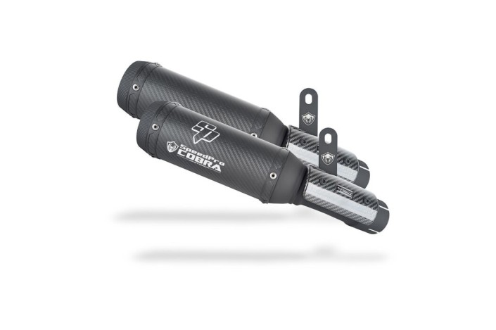 sistema di scarico SPEEDPRO COBRA SPX Black 8SX-4017-642 Kawasaki GPZ 500 S / 400 - EX500/400 1986-03