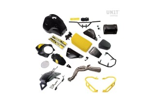 Kit estetico unit garage PARIS DAKAR GIALLO 40Th 2418_URBANGS_A per BMW R NINE T / SCRAMBLER