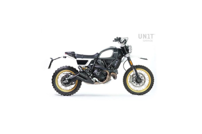 kit estetico BASIC FUORILUOGO CON INDICATORE UNIT GARAGE 2701GR_C per DUCATI DESERT SLED 800 2017-2024