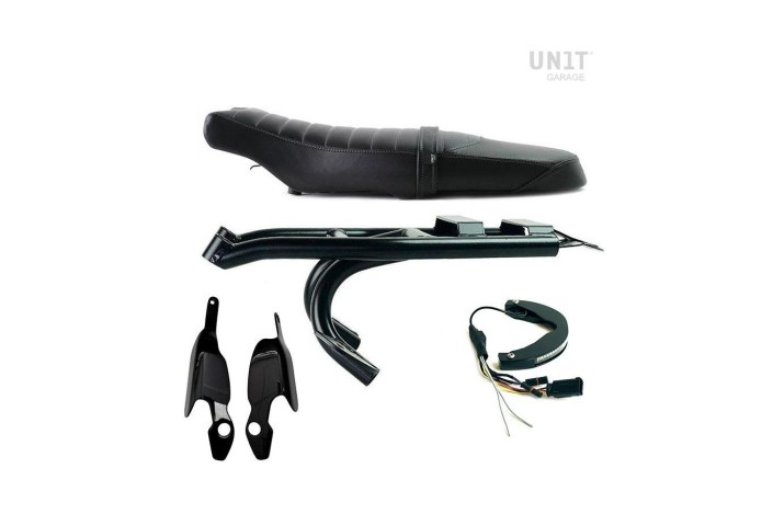 kit estetico SPORTAIL CON SELLA BIPOSTO CUOIO UNIT GARAGE 3420_BL per BMW R 18