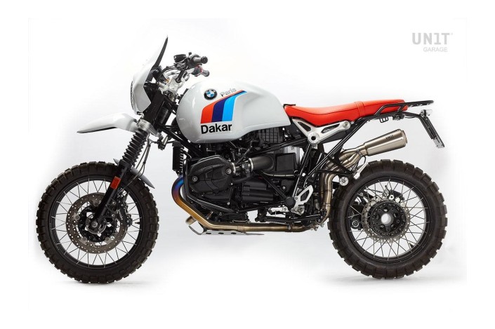 SERBATOIO PARIS DAKAR UNIT GARAGE 2402_BL per BMW R NINE T / SCRAMBLER