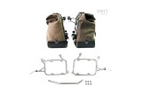 PAIR OF CULT LEATHER SIDE BAGS 40L - 50L - PLATE/FRAMES UNIT GARAGE BMW R 1200 GS / ADV