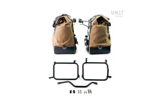 PAIR OF CULT SIDE BAGS 40L - 50L/PLATES/FRAMES ATLAS UNIT GARAGE HD PAN AMERICA 1250