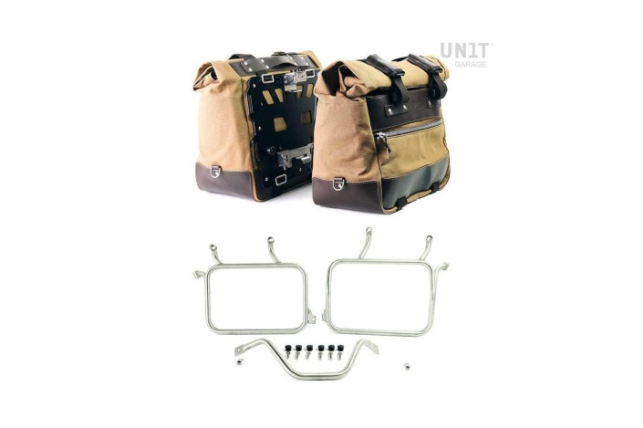 PAIR OF SIDE BAGS CULT 40L - 50L/PLATES/FRAMES ATLAS UNIT GARAGE DUCATI DESERT X / RALLY 2022-2024