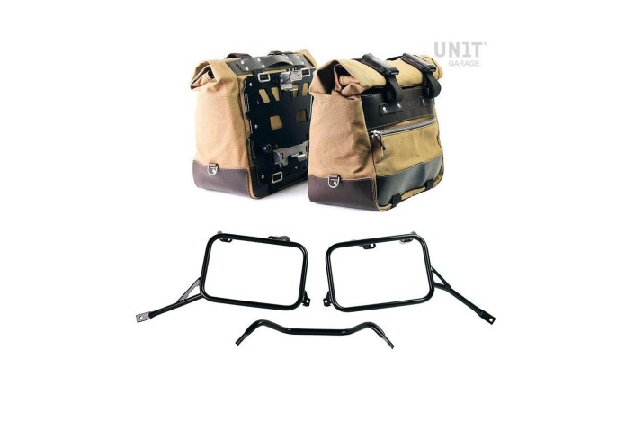PAIR OF CULT SIDE BAGS 40L - 50L/PLATES/FRAMES R80G/S EBASIC UNIT GARAGE BMW R 80 GS