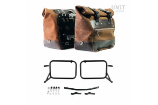 COPPIA BORSE LATERALI CULT 40L - 50L/PIASTRE/TELAI UNIT GARAGE BMW R 850 GS / R 1100 GS / R 1150 GS