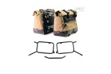 PAIR OF CULT SIDE BAGS 40L - 50L/PLATES/FRAMES UNIT GARAGE TRIUMPH BONNEVILLE T120 2016-2024