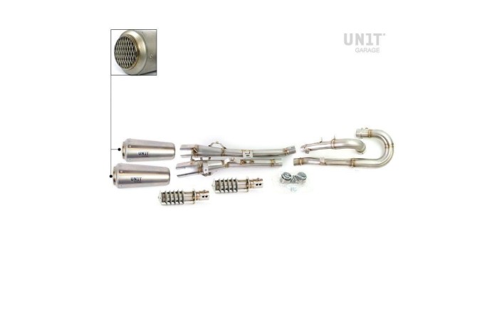 Sistema di scarico più collettore (no cat.) FRANGIFIAMMA UNIT GARAGE TRIUMPH SCRAMBLER 1200 XC / XE 2019-2024