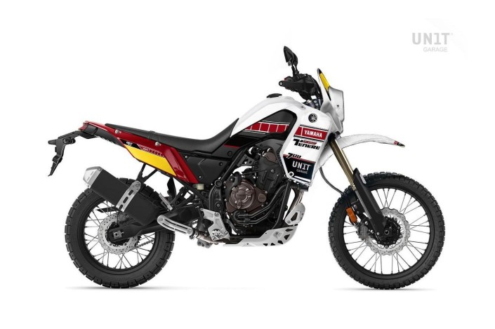 WHITE UNIT GARAGE 3200_CW aesthetic kit for YAMAHA TENERE 700 / WORLD RAID from 2021