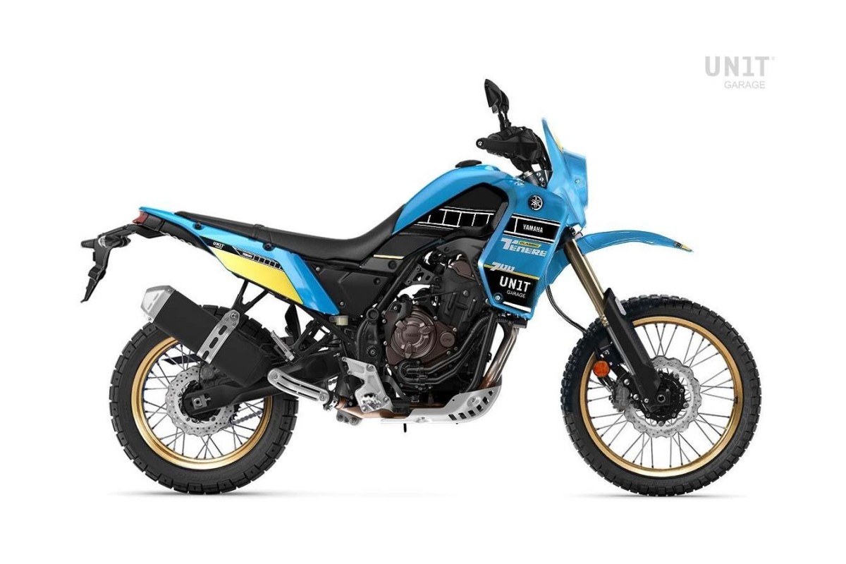 kit estetico SKY BLUE UNIT GARAGE 3200_SB per YAMAHA TENERE 700 / WORLD RAID