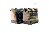 PAIR OF CULT LEATHER SIDE BAGS 40L - 50L + UNIT GARAGE PLATE BMW R 1200 GS / ADV