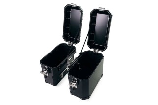 PAIR of ATLAS ALUMINUM BAGS 40L+34L + UNIT GARAGE FRAMES for BMW F 900 GS / ADV 2024-2025