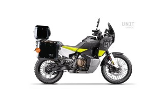 PAIR OF ATLAS ALUMINUM BAGS 47L+41L + UNIT GARAGE FRAME for HUSQVARNA NORDEN 901