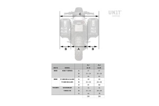 PAAR ATLAS ALUMINIUMTASCHEN 40L+34L + EINHEIT GARAGERAHMEN für MOTO GUZZI V85 TT 2019-2024