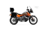 COPPIA di BORSE ATLAS ALLUMINIO 40L+34L + TELAIO UNIT GARAGE per KTM ADVENTURE 790 / 890