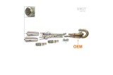 Exhaust system terminal plus flame arrester unit garage for TRIUMPH SCRAMBLER 1200 XC / XE 2019-2024