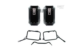 PAAR ATLAS ALUMINIUMTASCHEN 40L+40L/RAHMEN R80G/S EBASIC UNIT GARAGE für BMW R 80 GS