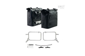 BORSE LATERALI KHALI 35L - 45L + PIASTRE/TELAIO UNIT GARAGE per BMW R 850 GS / R 1100 GS / R 1150 GS