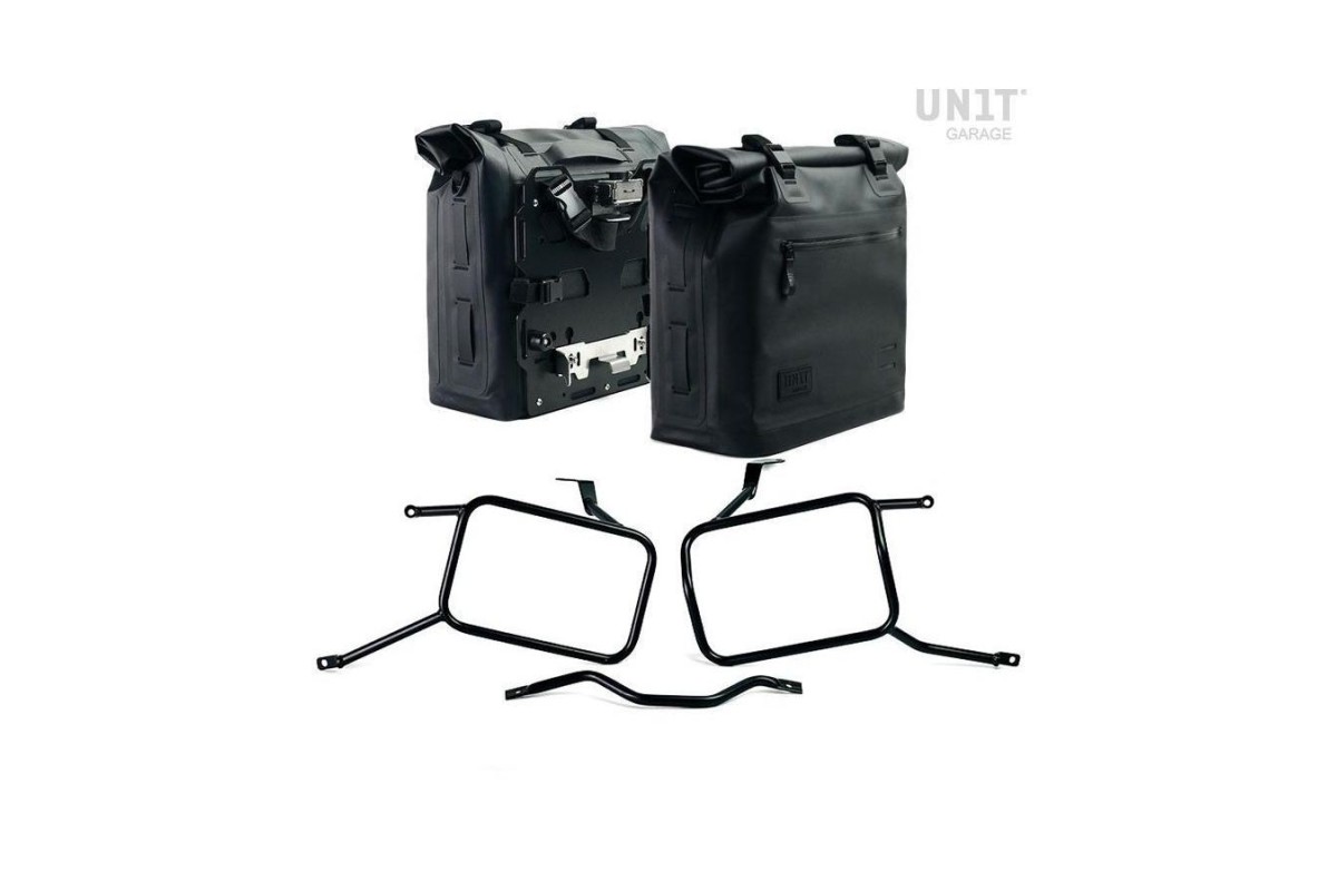 KHALI 35L-45L SATTELTASCHEN/ALUMINIUMPLATTEN/RAHMENEINHEIT GARAGE für TRIUMPH SCRAMBLER 900 2017-2024
