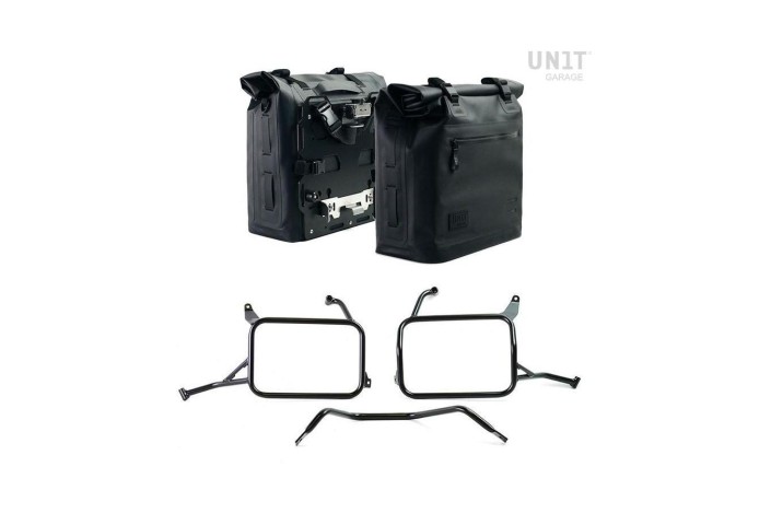 BORSE LATERALI KHALI 35L - 45L/PIASTRE/TELAIO UNIT GARAGE per YAMAHA TENERE 700 / WORLD RAID