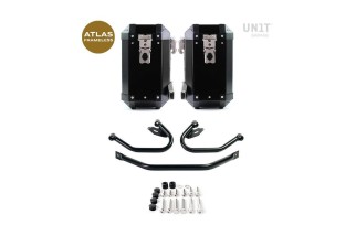BORSE ATLAS FRAMELESS ALLUMINIO 40L+40L/SISTEMA AGGANCIO UNIT GARAGE per BMW R 1300 GS 2023-2025