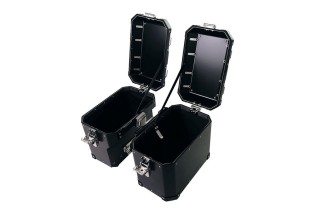 PAIRE DE SACOCHES ALUMINIUM ATLAS 47L+41L UNIT GARAGE AL2C_BL pour BMW R 1300 GS 2023-2025