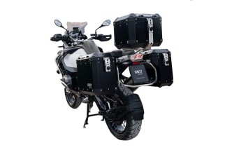 PAIRE DE SACOCHES ALUMINIUM ATLAS 47L+41L UNIT GARAGE AL2C_BL pour BMW R 1300 GS 2023-2025
