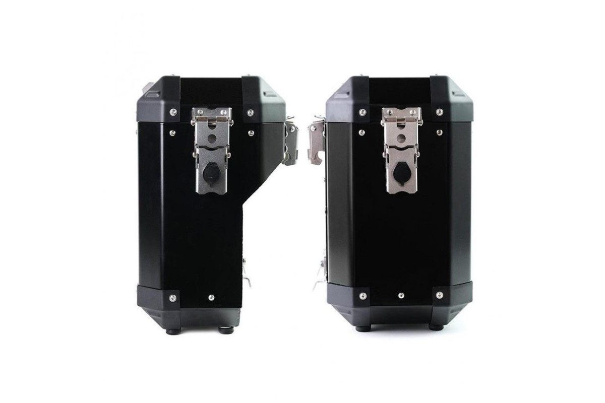 COPPIA di BORSE ATLAS ALLUMINIO 40L+34L UNIT GARAGE AL1C_BL per BMW R 12 G / S 2025
