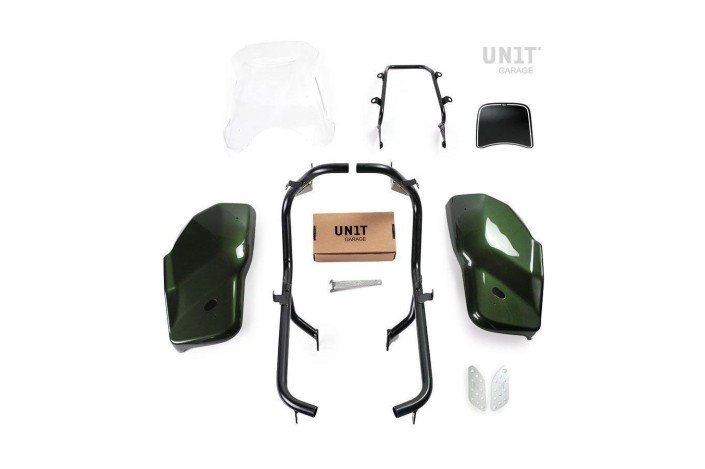 DUAL UNIT GARAGE aesthetic kit 3102GR for TRIUMPH SCRAMBLER 1200 XC / XE 2019-2024