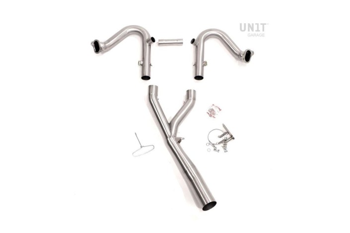 Stainless steel exhaust manifold (cat. no.) unit garage 2103 for BMW R 1200 R LC