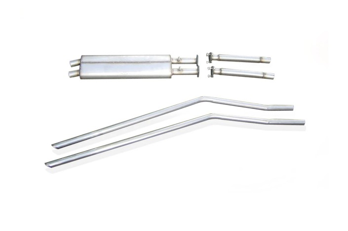 Sistema di scarico inossidabile Quick Silver AC003 per AC Ace e Aceca 1954-1963