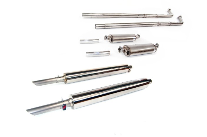 Sistema di scarico in acciaio inox quick silver AS005 per Aston Martin DB5 1963-1966