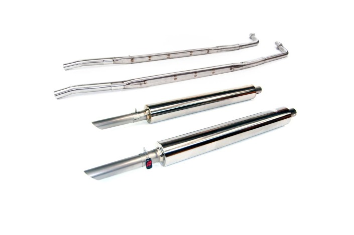 sistema di scarico in acciaio inox quick silver AS004 per Aston Martin DB4 1958-1963