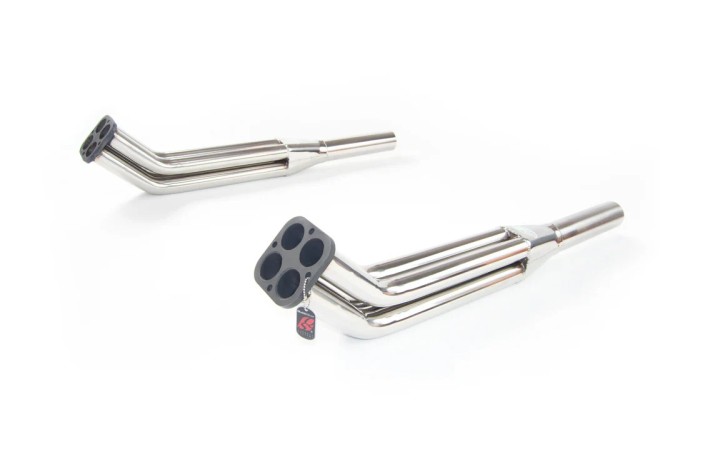 Collettori in acciaio inossidabile quick silver AS512 per Aston Martin V8 da 2,5 pollici 1973-1989