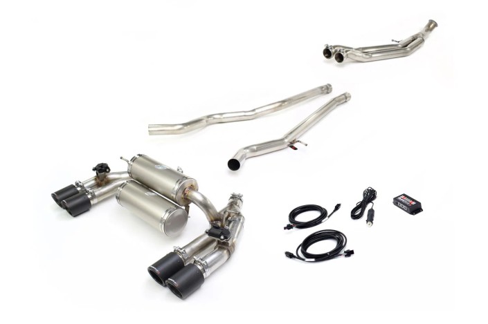 scarico sportivo Titan con Sound Architect quick silver BM487S BMW M2 F87 dal 2016