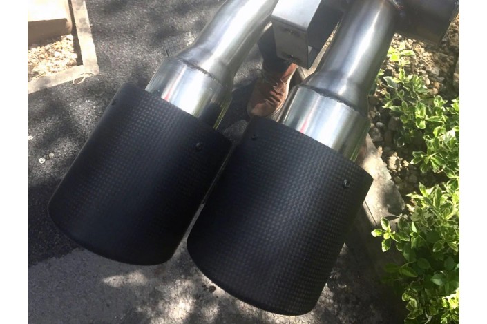 sistema di scarico sportivo in carbonio rivestito quick silver FE612S