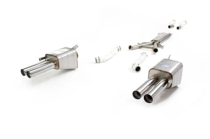 sistema di scarico in acciaio inox quick silver MT014 Maserati Khamsin 1974-1982