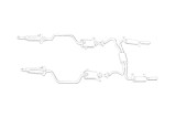 sistema di scarico in acciaio inox quick silver MT019 Maserati Kyalami 1975-1983