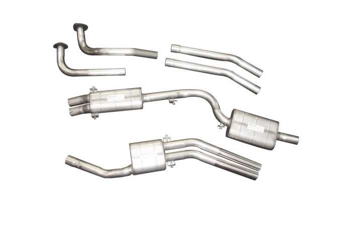 sistema di scarico in acciaio inox quick silver MT035 Maserati Mistral 4000 (incl. Spyder) 1966-1970