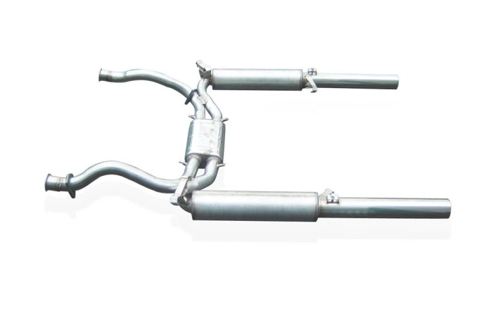 sistema di scarico in acciaio inox quick silver MT007 Maserati Quattroporte III V8 1979-1990