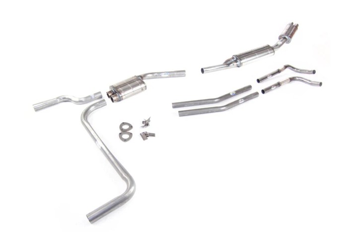 Sistema di scarico doppio in acciaio inox quick silver MT041 Maserati Sebring Ser. 1 / 2 1965-1969