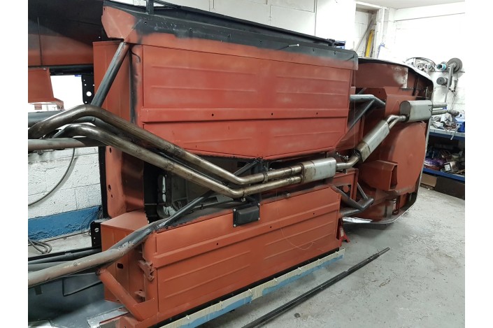 Sezione centrale in acciaio inox quick silver MT004 Maserati Sebring Serie 1 1962-1965