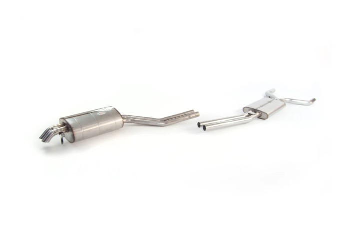 sistema di scarico in acciaio inox quick silver MZ054 Mercedes 380 SL 1980-1986