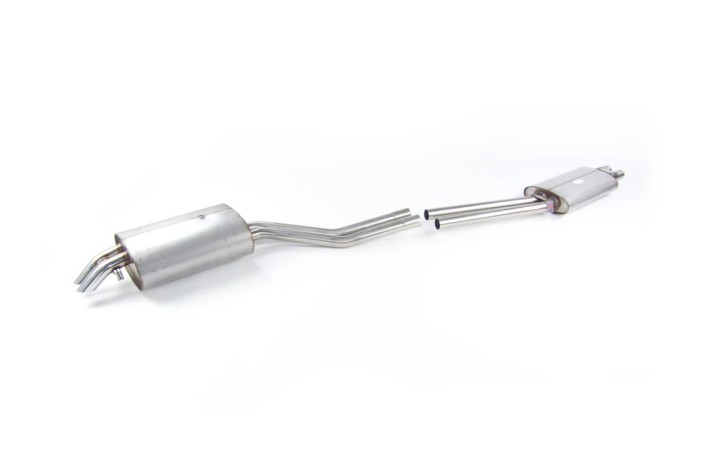 sistema di scarico in acciaio inox quick silver MZ040 Mercedes 350 SL/SLC (W107) 1971-1980